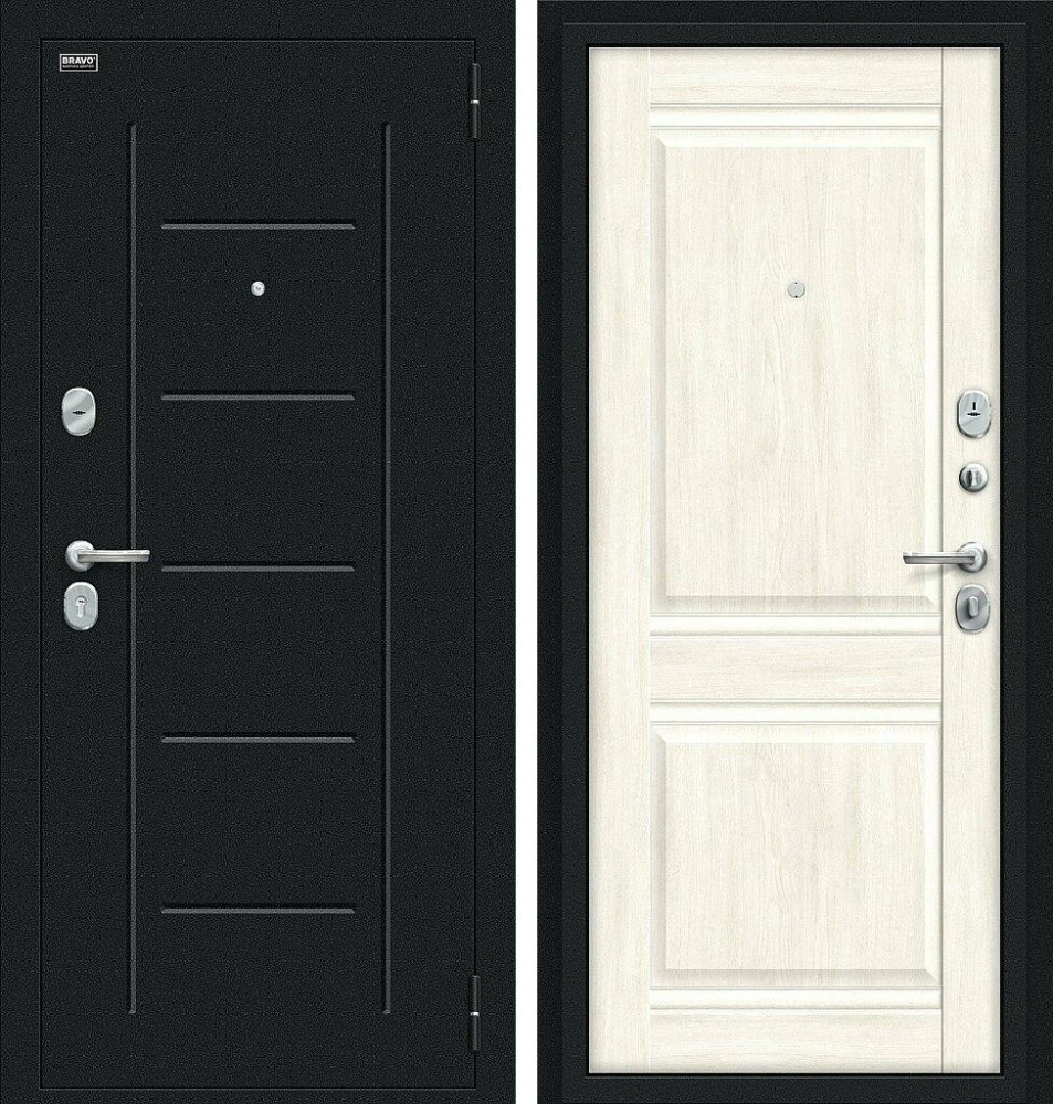Дверь Некст Kale Букле черное/Nordic Oak BR4543