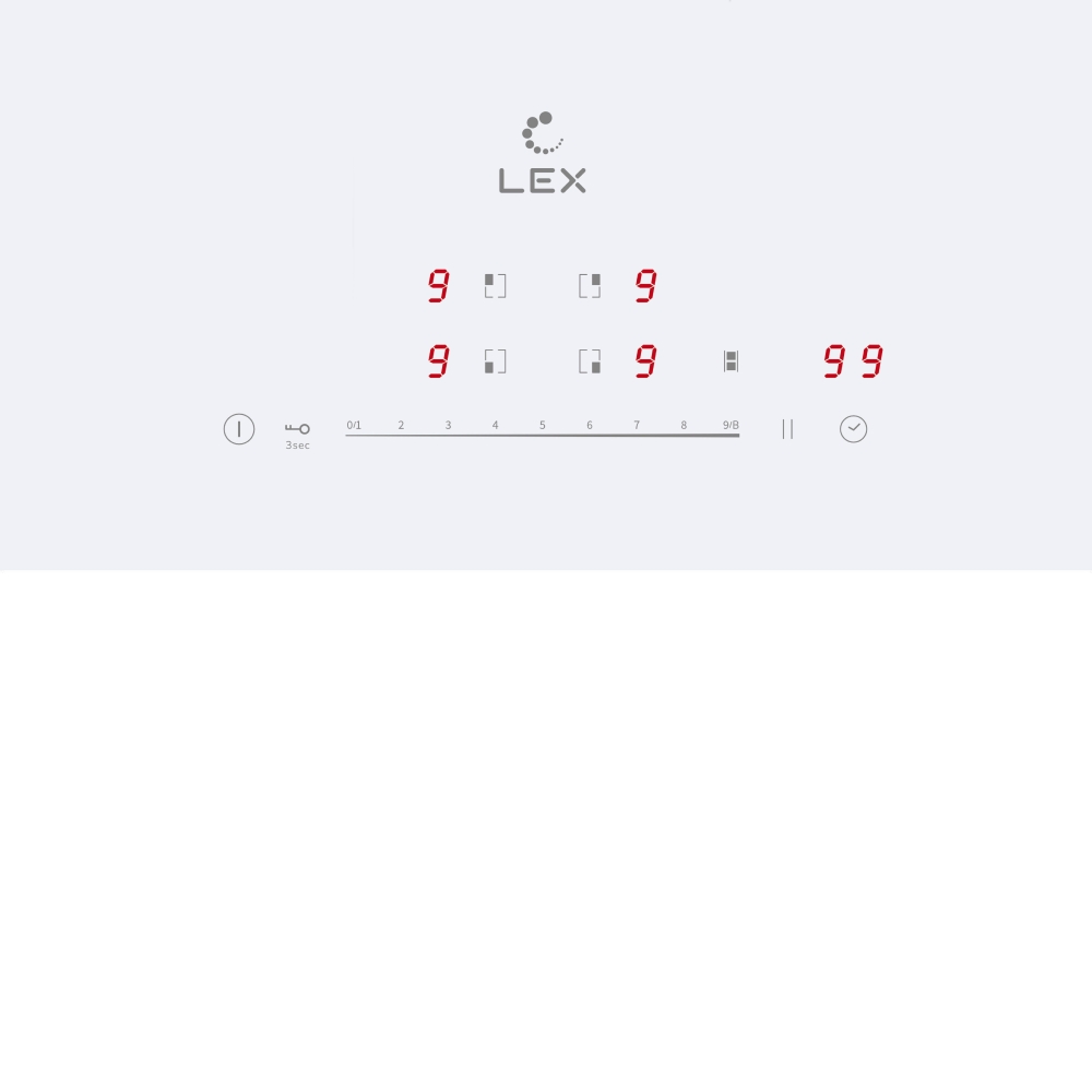 Товар Индукционная панель Варочная панель индукционная LEX EVI 641B WH