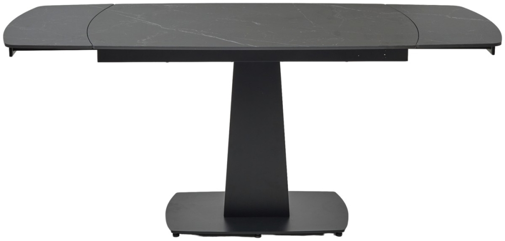 Товар Стол BALDE 140 MATT BLACK MARBLE SOLID CERAMIC / BLACK, ®DISAUR MC64100