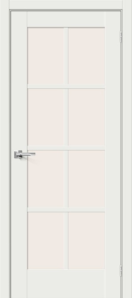 Межкомнатная дверь Прима-11.1 White Matt BR4675