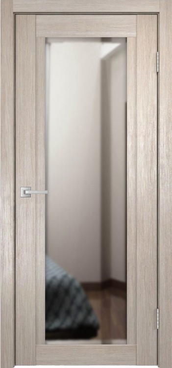 Межкомнатная дверь Легенда К-11 тон Кремовая лиственница Зеркало