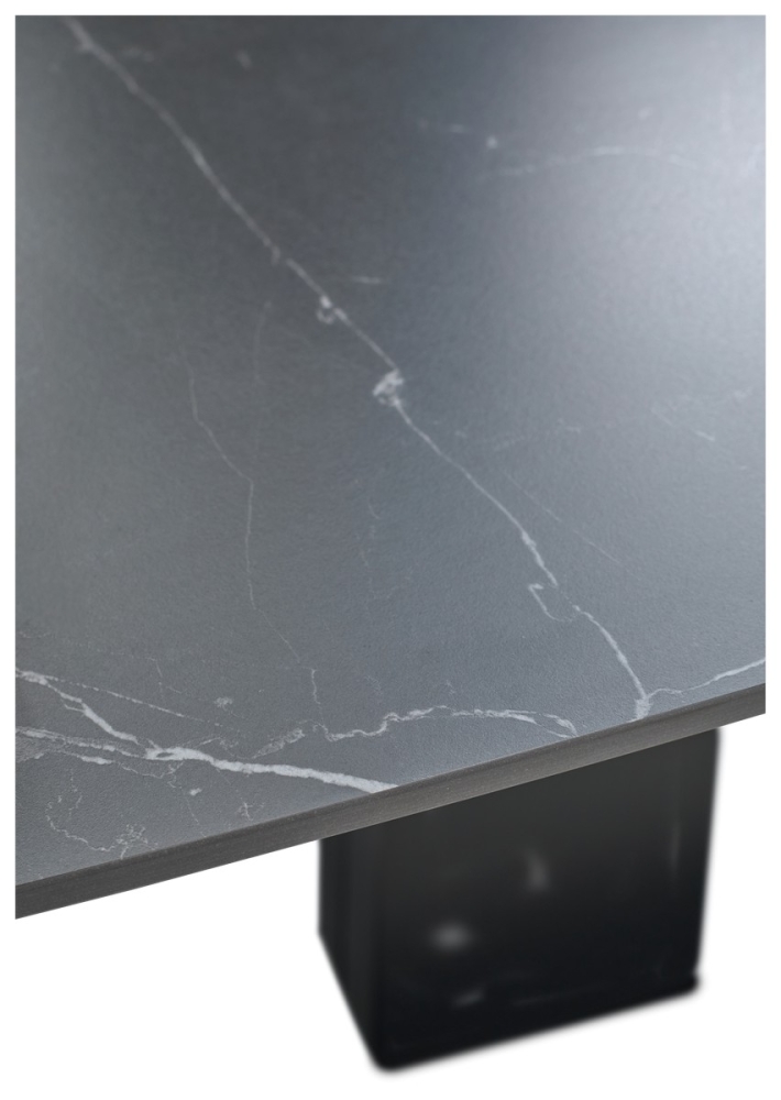 Товар Стол BALDE 120 MATT BLACK MARBLE SOLID CERAMIC / BLACK, ®DISAUR MC64096