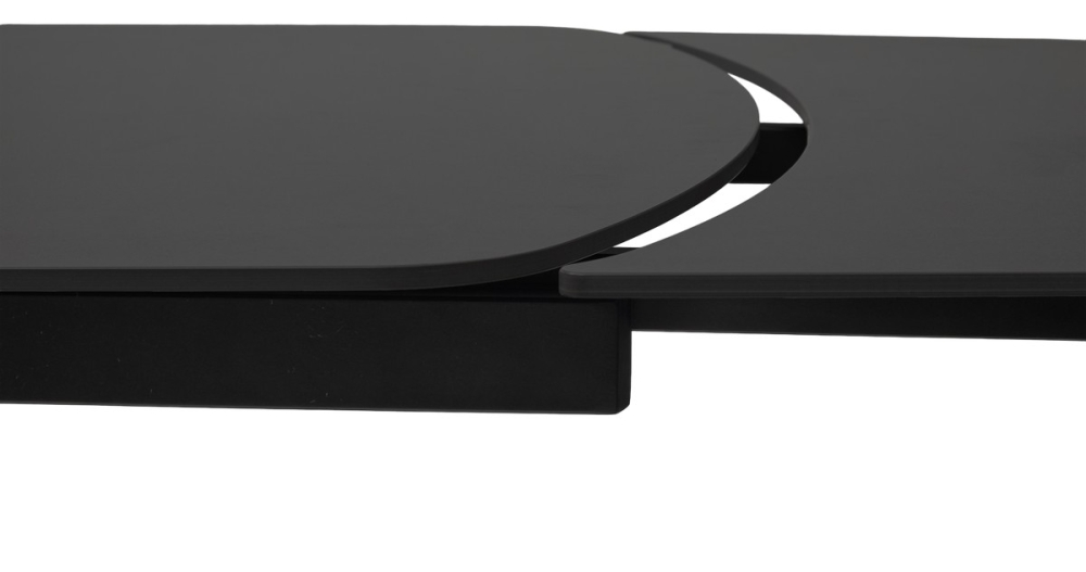 Товар Стол DESIO 180 PURE BLACK SOLID CERAMIC Черный мрамор матовый, керамика/Черный каркас, ®DISAUR MC63708