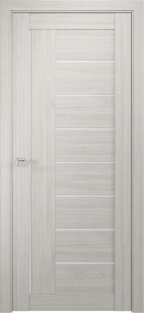 Межкомнатная дверь ЛУ-17 капучино (стекло сатинат, 900x2000)