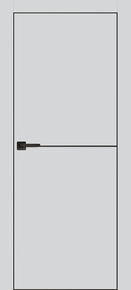 Межкомнатная дверь PX-19 черная кромка с 4-х ст. Агат