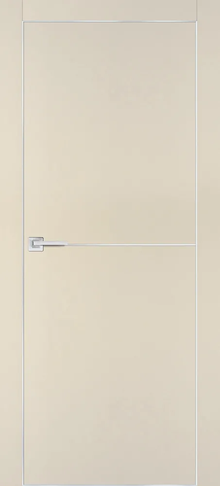 Межкомнатная дверь PX-19 AL кромка с 4-х ст. Бежевый матовый