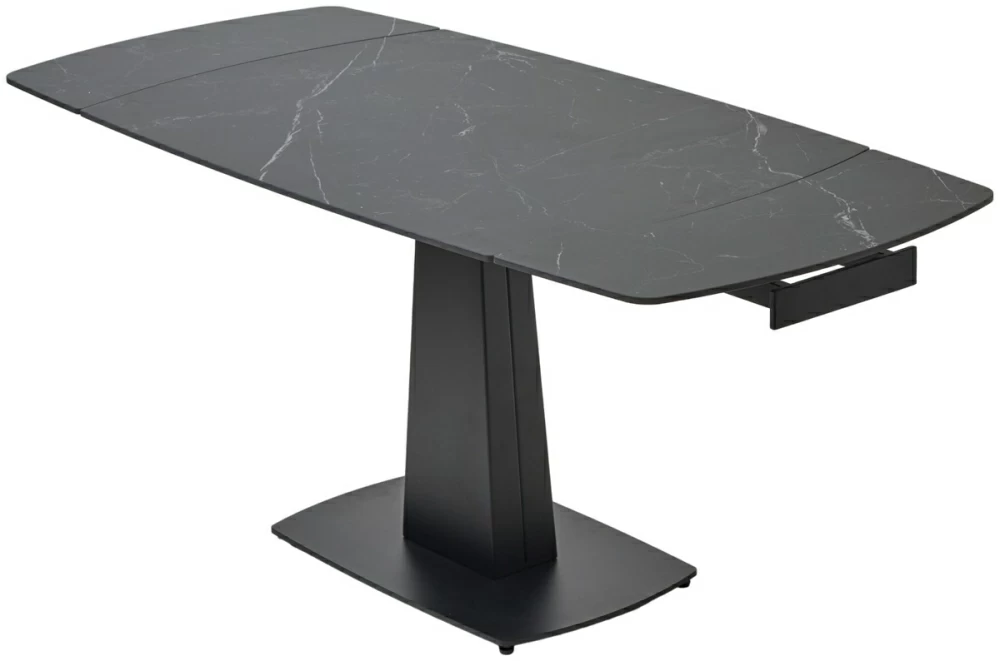 Товар Стол BALDE 120 MATT BLACK MARBLE SOLID CERAMIC / BLACK, ®DISAUR MC64096